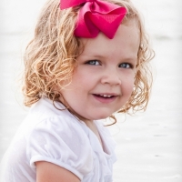 little girl at the beach tybee