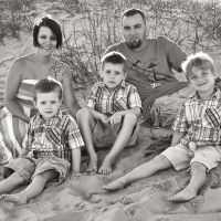 black and white beach portraits tybee