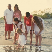 stylized family portrait beach outfits