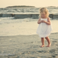 two year old beach portrait