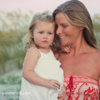 mother daughter beach portrait two year old tybee