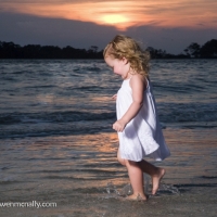 beach portrait two year old tybee