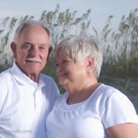 couple on beach tybee