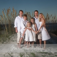 beach portrait family
