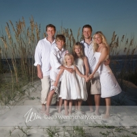 beach portrait family
