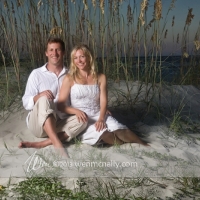 couple beach portrait tybee