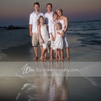 family beach portrait tybee sunset