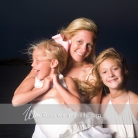 mother and daughters portrait