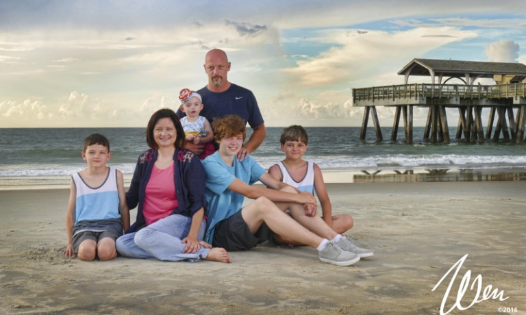 Early Morning Family Portraits by the Tybee Pier