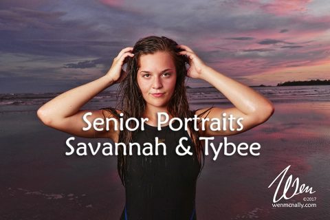 Senior Portraits Downtown Savannah and Tybee