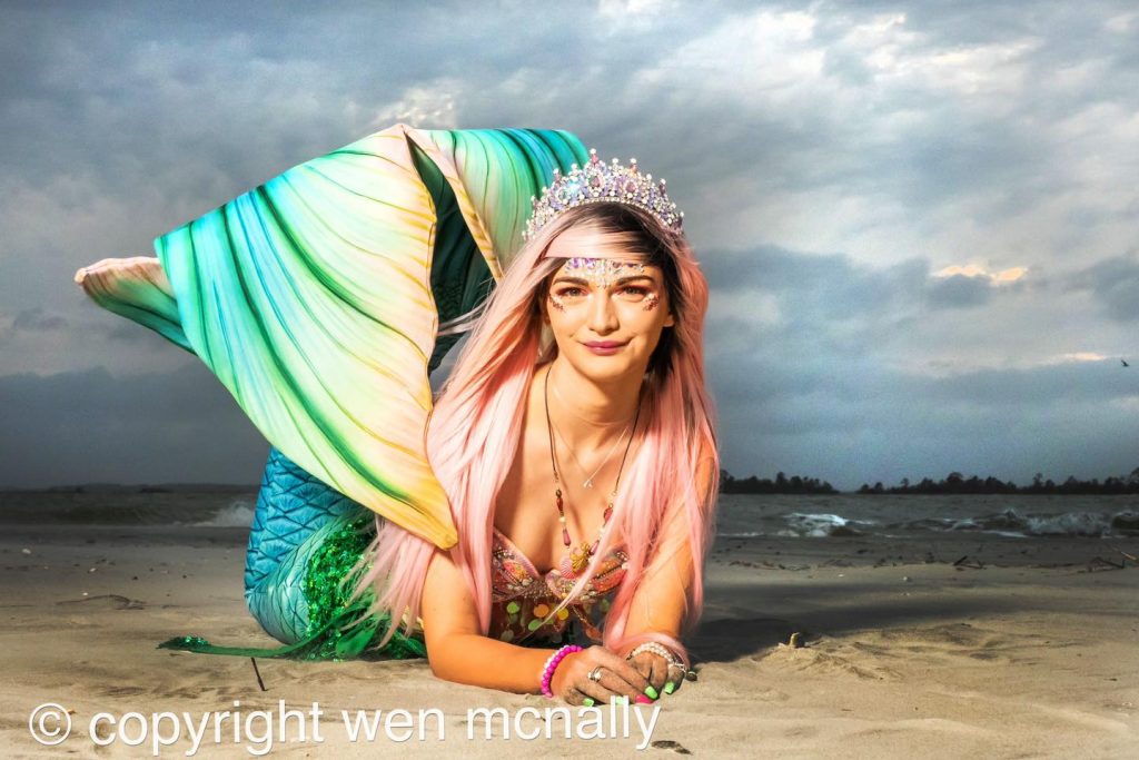 Tybee Island Mermaid Flamingo Photography with Wen McNally