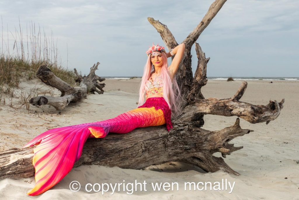 Tybee Island Mermaid Flamingo Photography with Wen McNally